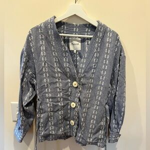 Madewell Blue Quilt Jacket